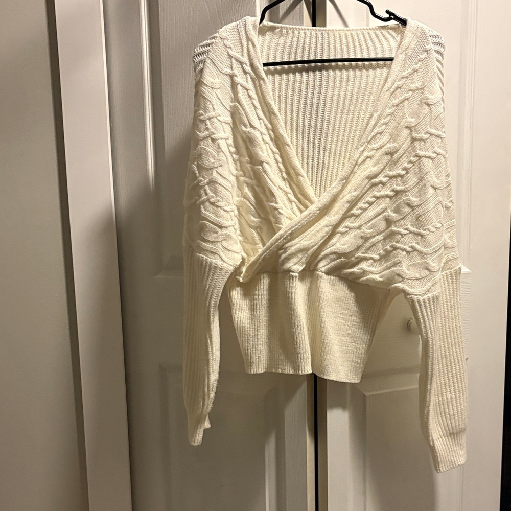Elegant Cream Women's Sweater